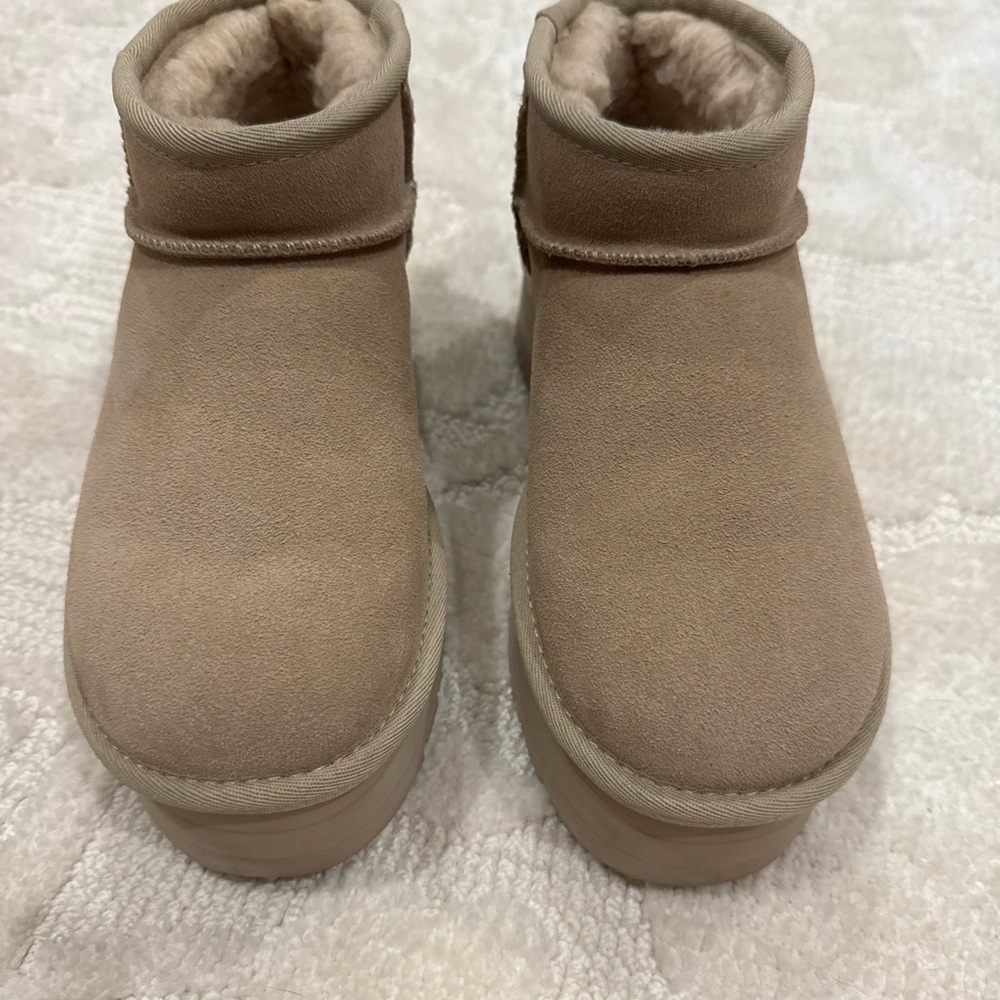 UGG Beige Suede Boots